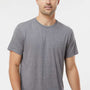 Tultex Mens Short Sleeve Crewneck T-Shirt - Heather Grey