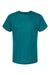 Tultex 254 Mens Short Sleeve Crewneck T-Shirt Jade Green Flat Front