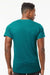 Tultex 254 Mens Short Sleeve Crewneck T-Shirt Jade Green Model Back