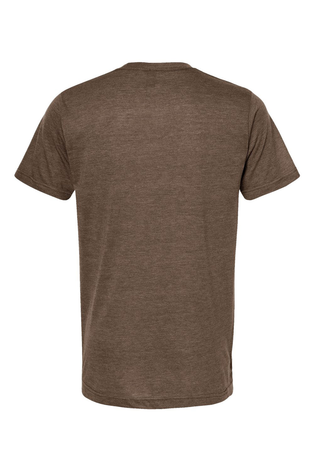 Tultex 254 Mens Short Sleeve Crewneck T-Shirt Mocha Brown Flat Back