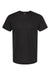Tultex 254 Mens Short Sleeve Crewneck T-Shirt Black Flat Front