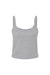 Bella + Canvas BC1012/1012 Womens Micro Ribbed Scoop Tank Top Heather Grey Flat Front