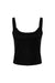 Bella + Canvas BC1012/1012 Womens Micro Ribbed Scoop Tank Top Black Flat Front