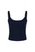 Bella + Canvas BC1012/1012 Womens Micro Ribbed Scoop Tank Top Navy Blue Flat Front