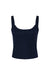 Bella + Canvas 1012BE Womens Micro Ribbed Scoop Tank Top Navy Blue Flat Front