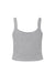 Bella + Canvas BC1012/1012 Womens Micro Ribbed Scoop Tank Top Heather Grey Flat Back