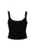 Bella + Canvas BC1012/1012 Womens Micro Ribbed Scoop Tank Top Black Flat Back