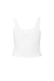 Bella + Canvas 1012BE Womens Micro Ribbed Scoop Tank Top White Flat Back