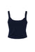 Bella + Canvas BC1012/1012 Womens Micro Ribbed Scoop Tank Top Navy Blue Flat Back