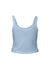 Bella + Canvas 1012BE Womens Micro Ribbed Scoop Tank Top Baby Blue Flat Back