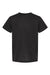 Tultex 265 Youth Poly-Rich Short Sleeve Crewneck T-Shirt Black Flat Front
