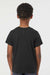 Tultex 265 Youth Poly-Rich Short Sleeve Crewneck T-Shirt Black Model Back