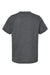 Tultex 265 Youth Poly-Rich Short Sleeve Crewneck T-Shirt Heather Charcoal Grey Flat Back