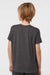 Tultex 265 Youth Poly-Rich Short Sleeve Crewneck T-Shirt Heather Graphite Grey Model Back