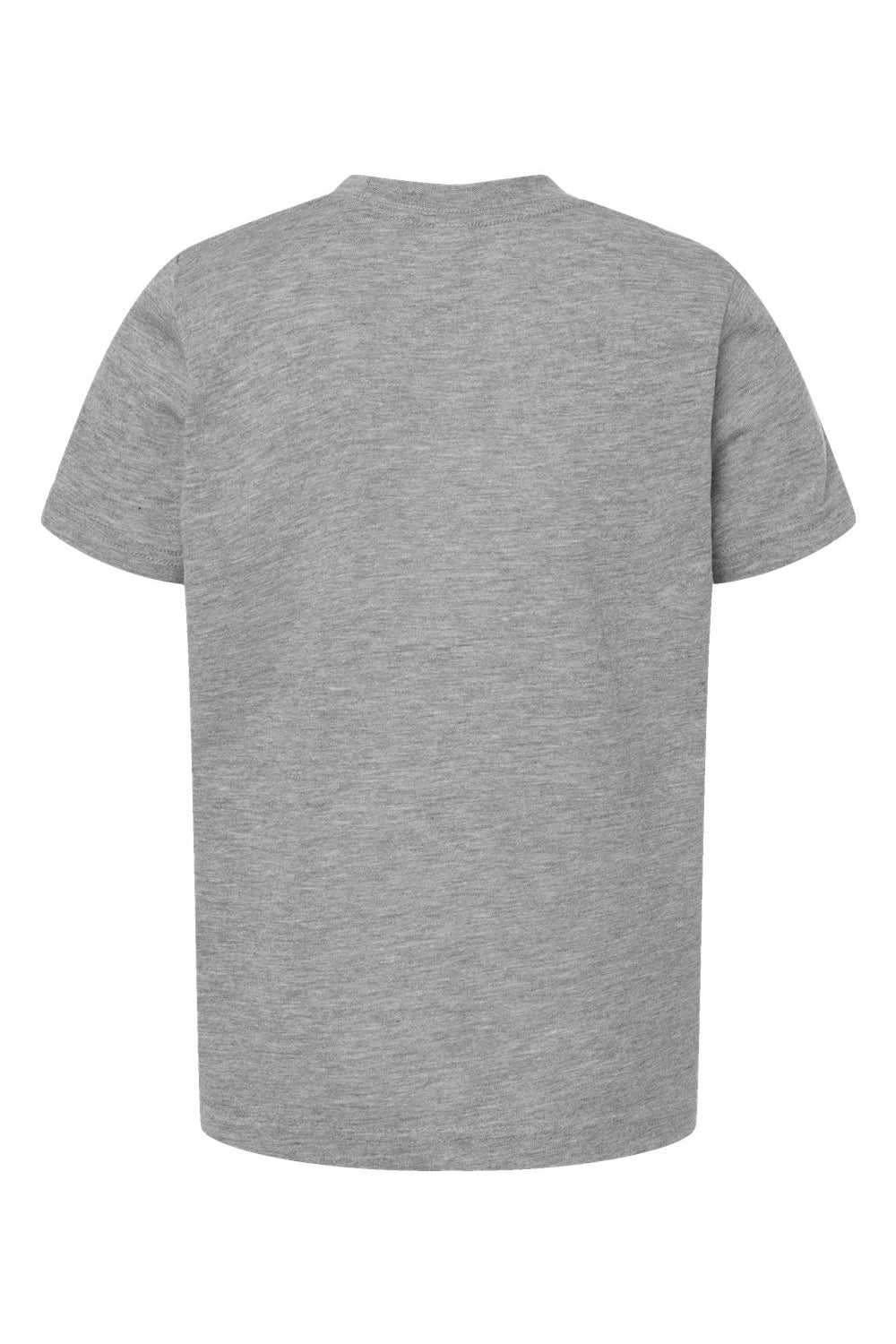 Tultex 265 Youth Poly-Rich Short Sleeve Crewneck T-Shirt Heather Grey Flat Back