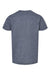 Tultex 265 Youth Poly-Rich Short Sleeve Crewneck T-Shirt Heather Navy Blue Flat Back