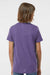Tultex 265 Youth Poly-Rich Short Sleeve Crewneck T-Shirt Heather Purple Model Back