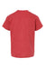 Tultex 265 Youth Poly-Rich Short Sleeve Crewneck T-Shirt Heather Red Flat Back