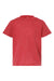 Tultex 265 Youth Poly-Rich Short Sleeve Crewneck T-Shirt Heather Red Flat Front