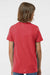 Tultex 265 Youth Poly-Rich Short Sleeve Crewneck T-Shirt Heather Red Model Back
