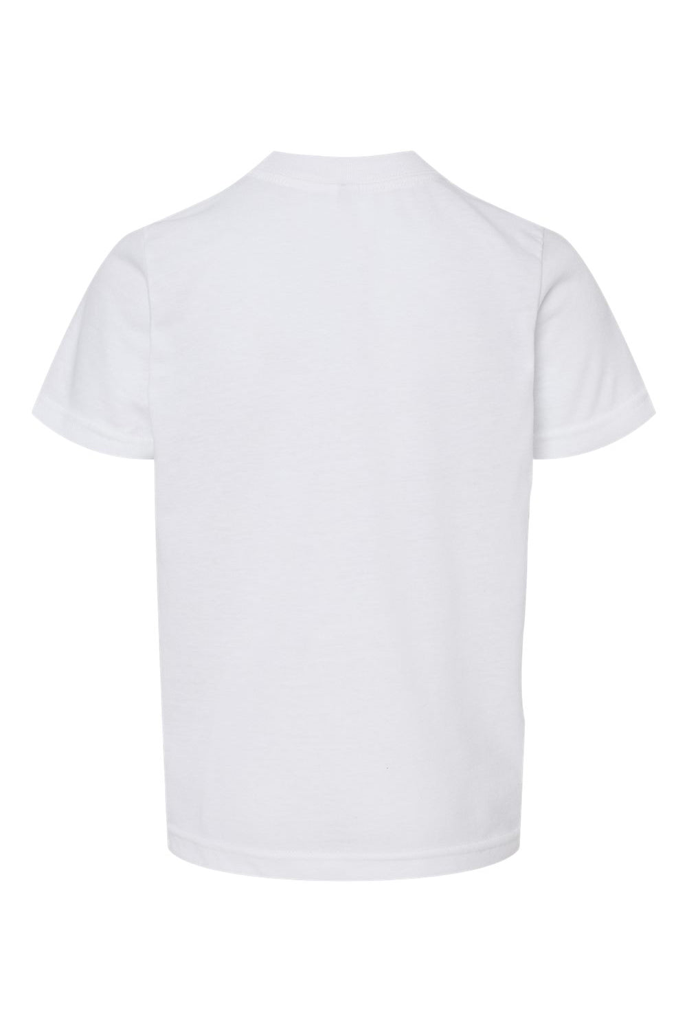 Tultex 265 Youth Poly-Rich Short Sleeve Crewneck T-Shirt White Flat Back