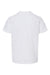 Tultex 265 Youth Poly-Rich Short Sleeve Crewneck T-Shirt White Flat Back