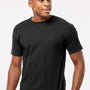 Tultex Mens Jersey Short Sleeve Crewneck T-Shirt - Black