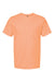 Tultex 290 Mens Jersey Short Sleeve Crewneck T-Shirt Cantaloupe Orange Flat Front