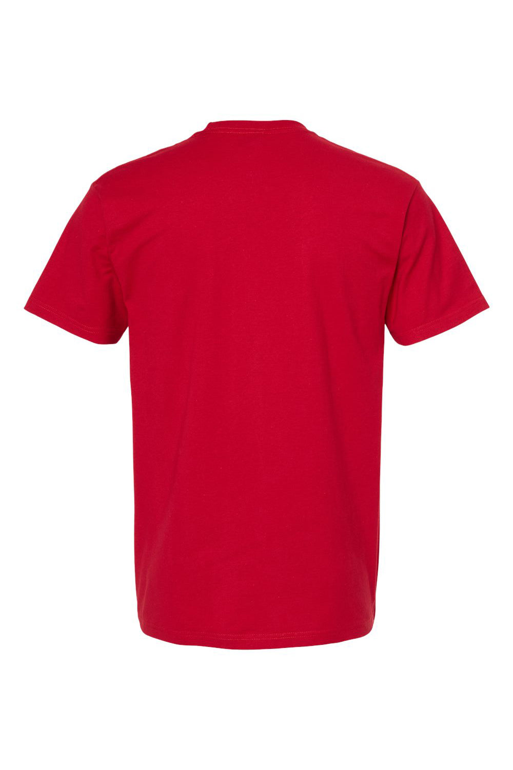 Tultex 290 Mens Jersey Short Sleeve Crewneck T-Shirt Cardinal Red Flat Back