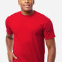 Tultex Mens Jersey Short Sleeve Crewneck T-Shirt - Cardinal Red - Closeout