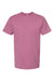 Tultex 290 Mens Jersey Short Sleeve Crewneck T-Shirt Cassis Pink Flat Front