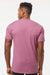 Tultex 290 Mens Jersey Short Sleeve Crewneck T-Shirt Cassis Pink Model Back
