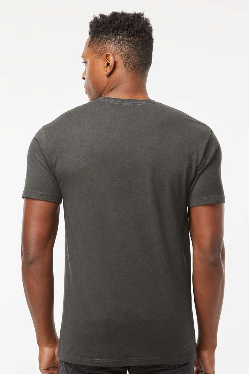 Tultex 290 Mens Jersey Short Sleeve Crewneck T-Shirt Charcoal Grey Model Back