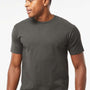 Tultex Mens Jersey Short Sleeve Crewneck T-Shirt - Charcoal Grey