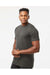 Tultex 290 Mens Jersey Short Sleeve Crewneck T-Shirt Charcoal Grey Model Side