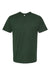 Tultex 290 Mens Jersey Short Sleeve Crewneck T-Shirt Forest Green Flat Front