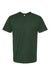 Tultex 290 Mens Jersey Short Sleeve Crewneck T-Shirt Forest Green Flat Front