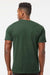 Tultex 290 Mens Jersey Short Sleeve Crewneck T-Shirt Forest Green Model Back