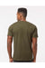 Tultex 290 Mens Jersey Short Sleeve Crewneck T-Shirt Grape Leaf Green Model Back