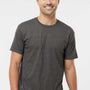 Tultex Mens Jersey Short Sleeve Crewneck T-Shirt - Heather Charcoal Grey