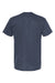 Tultex 290 Mens Jersey Short Sleeve Crewneck T-Shirt Heather Denim Blue Flat Back