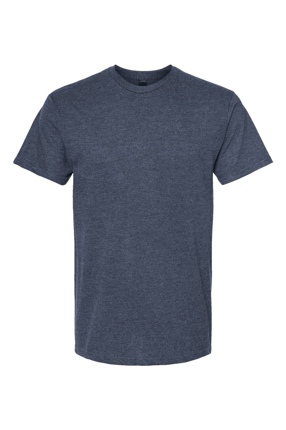 Tultex 290 Mens Jersey Short Sleeve Crewneck T-Shirt Heather Denim Blue Flat Front