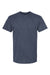 Tultex 290 Mens Jersey Short Sleeve Crewneck T-Shirt Heather Denim Blue Flat Front