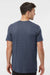 Tultex 290 Mens Jersey Short Sleeve Crewneck T-Shirt Heather Denim Blue Model Back