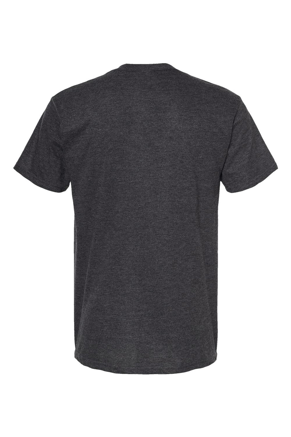 Tultex 290 Mens Jersey Short Sleeve Crewneck T-Shirt Heather Graphite Grey Flat Back