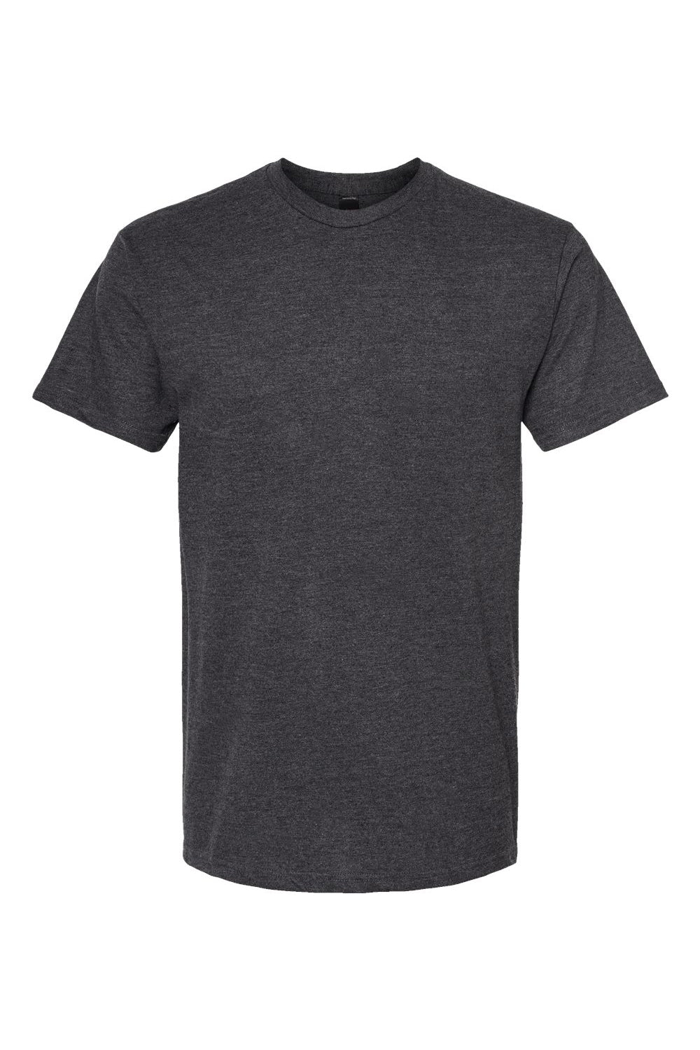 Tultex 290 Mens Jersey Short Sleeve Crewneck T-Shirt Heather Graphite Grey Flat Front