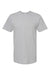 Tultex 290 Mens Jersey Short Sleeve Crewneck T-Shirt Heather Grey Flat Front
