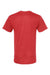 Tultex 290 Mens Jersey Short Sleeve Crewneck T-Shirt Heather Red Flat Back