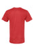 Tultex 290 Mens Jersey Short Sleeve Crewneck T-Shirt Heather Red Flat Back