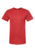 Tultex 290 Mens Jersey Short Sleeve Crewneck T-Shirt Heather Red Flat Front
